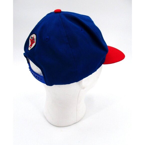 Vintage 90s Philadelphia Phillies Hat Cap Snapback MLB Baseball Texaco Blue Red - Picture 8 of 8